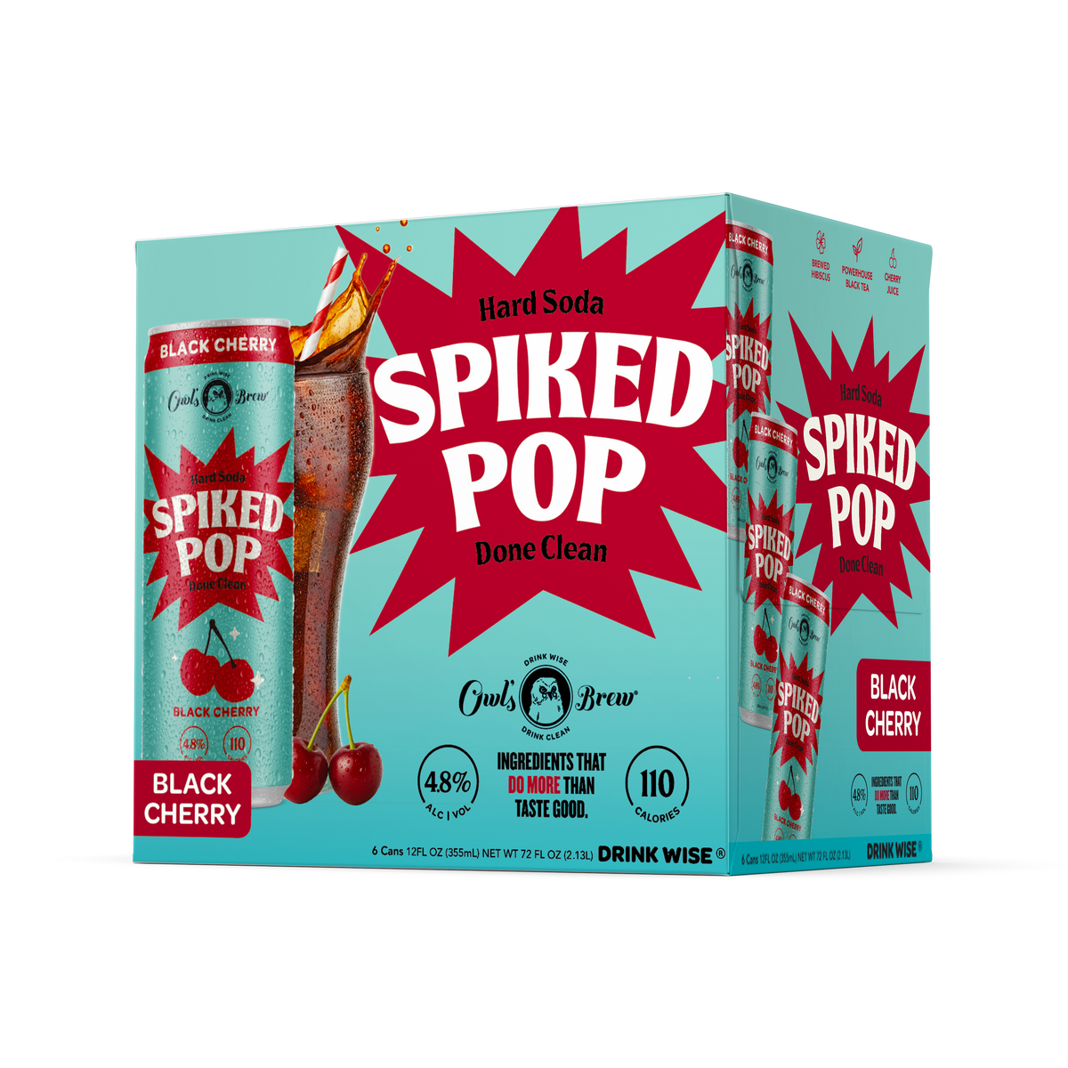 Spiked Pop Black Cherry